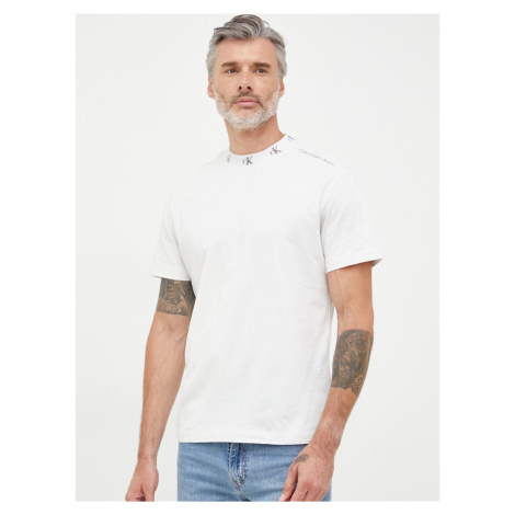 Calvin Klein pánské světlešedé tričko