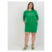 Zelené bavlněné šaty větší