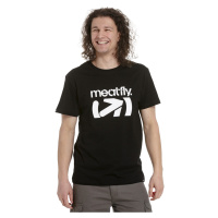 Meatfly pánské tričko Podium Black | Černá | 100% bavlna