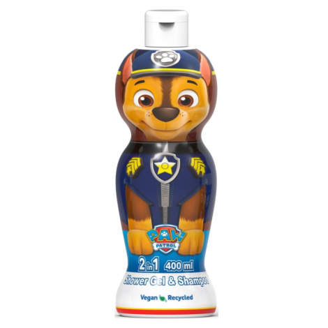 Nickelodeon Paw Patrol Shower Gel & Shampoo sprchový gel a šampon 2 v 1 pro děti Chase 400 ml