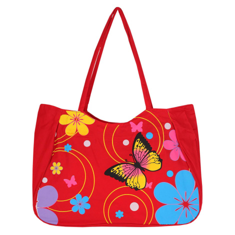Farfalla Rosso velká taška na pláž červená