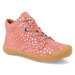 Barefoot kotníková obuv Ricosta - Pepino Dots Strawberry M růžová