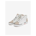 Béžovo-bílé pánské sneakers boty Ombre Clothing T376