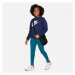 Nike SPORTSWEAR ESSENTIAL Dívčí legíny, modrá, velikost