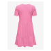 Růžové dámské basic šaty ONLY May
