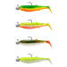 Savage Gear Gumová Nástraha Cannibal Shad Darkwater Set 4ks - 8cm / 5+7.5g