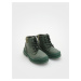 Reserved - Zateplené kotníkové boty se zapínáním na zip - Zelená