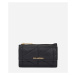 Pouzdro na platební karty karl lagerfeld k/kuilt zip cardholder w/flap black