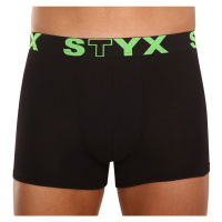 Pánské boxerky Styx sportovní guma černé (G962)