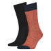 Tommy Hilfiger Socks - TH MEN SOCK 2P MOULINE Black, Orange