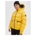 Žlutá dámská prošívaná zimní bunda s kapucí O'Neill Aventurine Jacket
