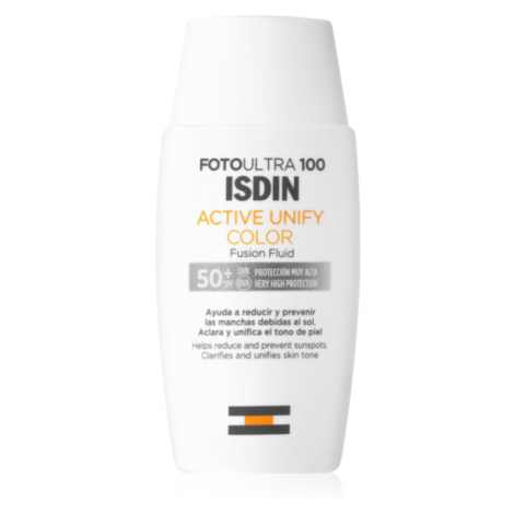 ISDIN Foto Ultra 100 Active Unify ochranný tónovací krém proti pigmentovým skvrnám SPF 50+ 50 ml