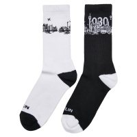 Ponožky Major City 030 2-Pack černá/bílá
