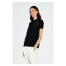 Polokošile la martina woman polo s/s piquet stretch černá