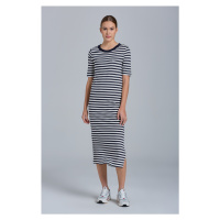 ŠATY GANT D1. ICON G STRIPED JERSEY DRESS modrá