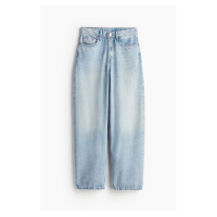 H & M - Baggy High Jeans - modrá