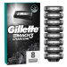Gillette Mach3 Charcoal Náhradní hlavice do holicího strojku pro muže 8 ks