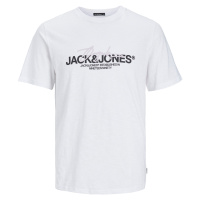 Jack&Jones Pánské triko JORARUBA Standard Fit 12255452 Bright White