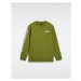 VANS Kids Exposition Check Ii Crew Sweatshirt Boys Green, Size