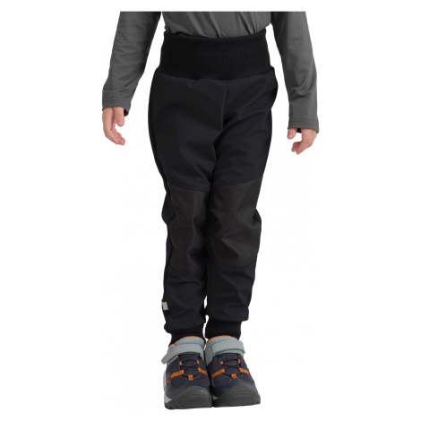 Batolecí softshellové kalhoty UNUO s fleecem Street Strong, Černá