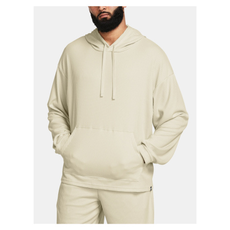 Under Armour Mikina UA Rival Waffle Hoodie-BRN - Pánské