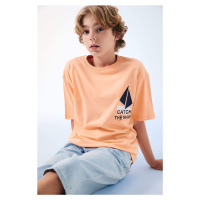 DEFACTO Oversize Fit Embroidered Short Sleeve T-Shirt