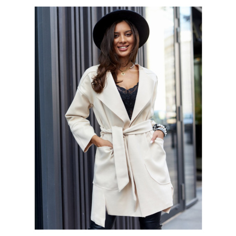 Women's coat CLR035 - beige Edoti