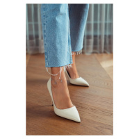 NİŞANTAŞI SHOES Vanessa Beige Matte Pointed Toe Women's Stilettos