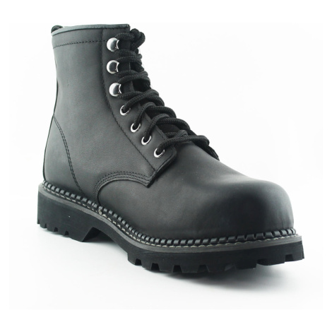 Kožené Boty Grinders Kestrel Černé