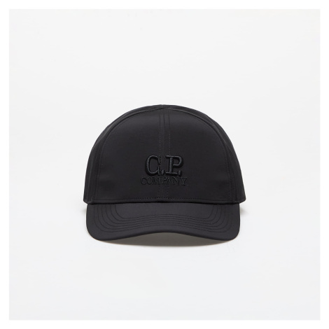 C.P. Company Chrome-R Logo Cap Black CP COMPANY