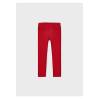 Kalhoty natahovací odlehčené s volánky červené MINI Mayoral