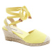 Žluté sandály na klínovém podpatku Graceland