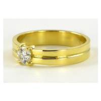 Dámský prsten ze žlutého zlata 0064 + DÁREK ZDARMA