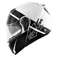 KAPPA KV32 Orlando Linear výklopná helma černá/bílá