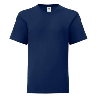 Navy blue children's t-shirt in combed cotton Fruit of the Loom