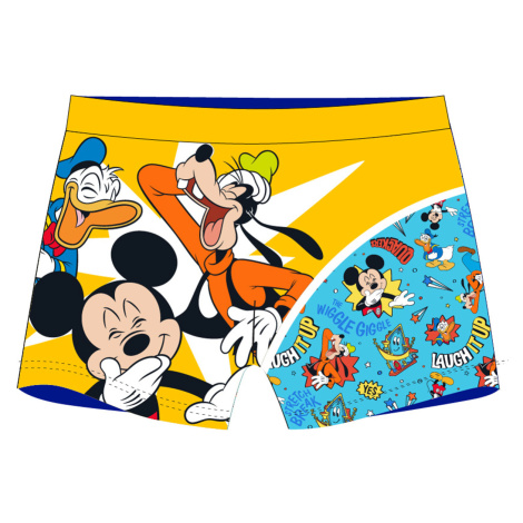 Mickey Mouse - licence Chlapecké koupací boxerky - Mickey Mouse 5244A406, žlutá / modrá Barva: Ž
