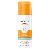 EUCERIN Sun Opalovací gel na obličej Oil Control SPF 50+, 50 ml