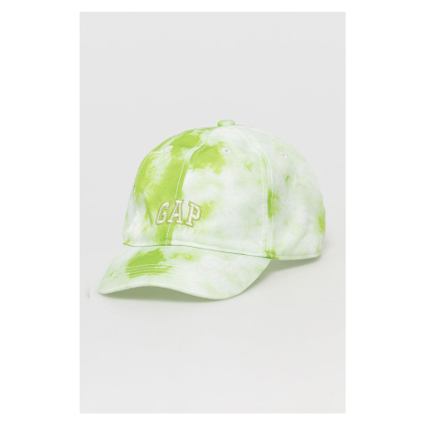 Dětska čepice GAP zelená barva, vzorovaná | Modio.cz