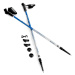 Spokey MEADOW Hole Nordic Walking 2-dielne, systém anti-shock, striebrno-modré