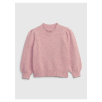 Růžový holčičí basic svetr GAP