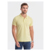 Pique knit polo shirt - yellow V4 S1746