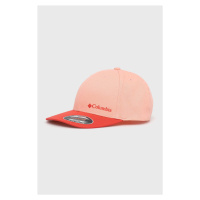 Bavlněná čepice Columbia růžová barva, hladká