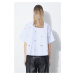 Bavlněná košile Kenzo Fruit Stickers Cropped Shirt relaxed, s klasickým límcem, FE52CH2469A1.64