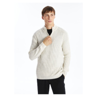 LC Waikiki High Collar Long Sleeve Men's Knitwear Sweater