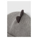 Dětska čepice GAP šedá barva, z tenké pleteniny, bavlněná