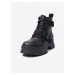 Černé dámské kotníkové kožené boty UGG Ashton Lace Up
