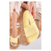 Světle žluté nízké pantofle Barbados EVA