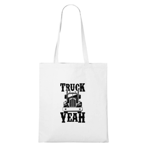 DOBRÝ TRIKO Bavlněná taška s potiskem Truck yeah Barva: Bílá