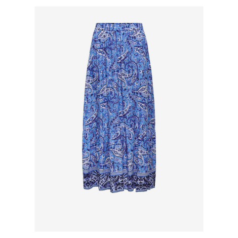 Modrá dámská vzorovaná maxi sukně ONLY Veneda