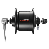 SHIMANO přední náboj s dynamem - DHC3000 32 - černá